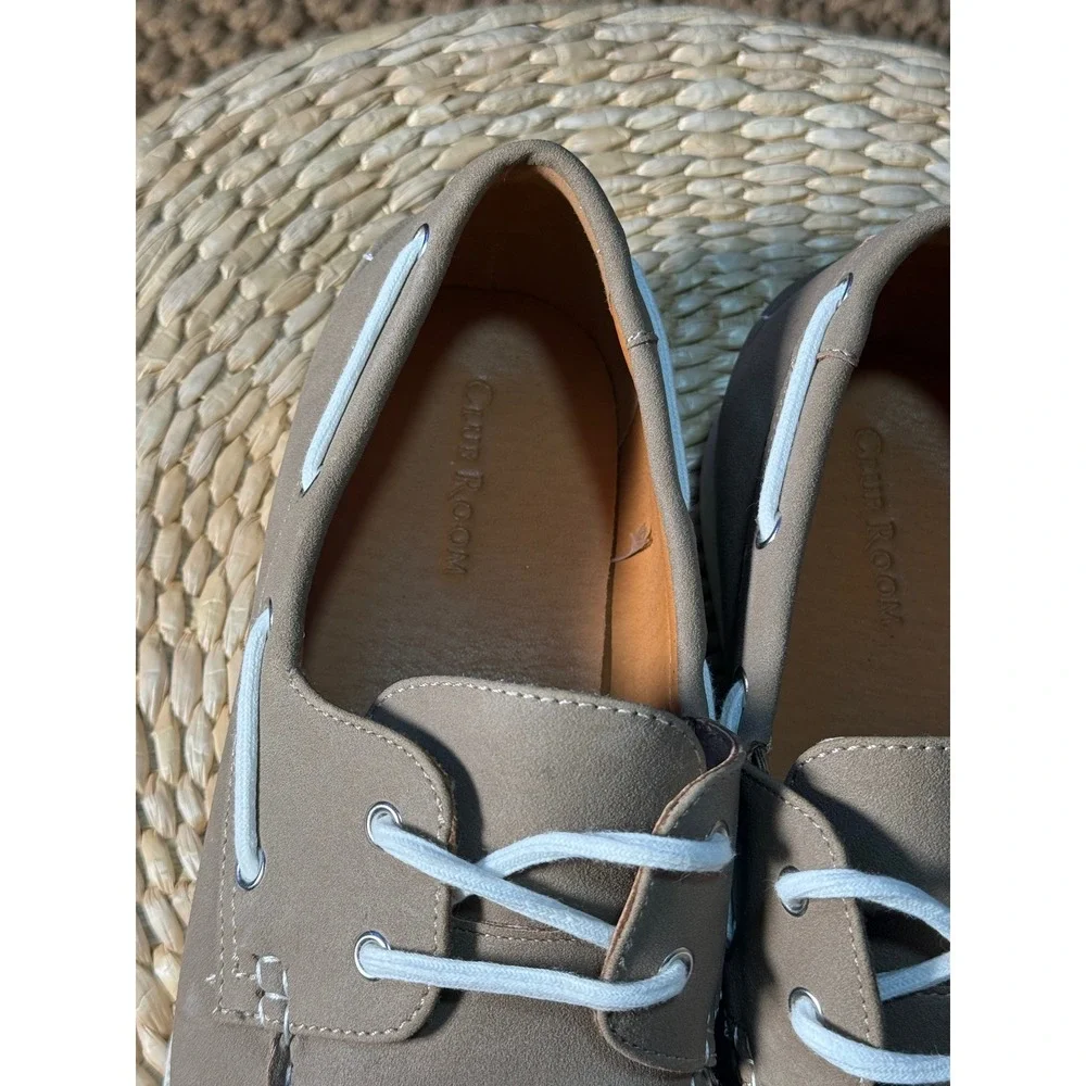 Club Room Elliot Men's Tan Boat Shoes Slip On Comfort Size‎ 11M